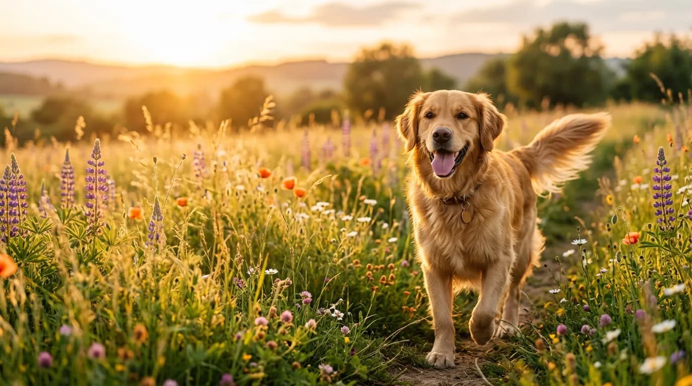 Ein warmer Moment mit einem geliebten Begleiter